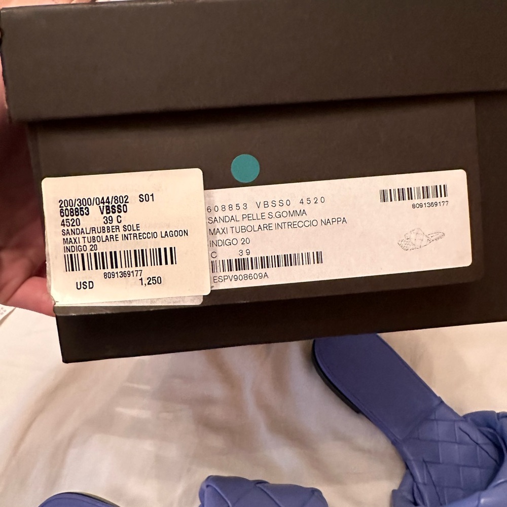 Bottega Veneta Indigo Sandals
